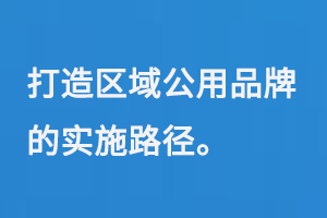 打造区域公用品牌的实施路径