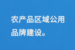 农产品区域公用品牌建设